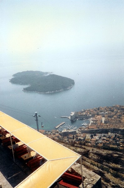 Lokrum from the cable car 1986